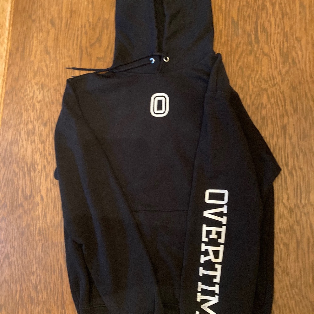 Black Champion Overtime Hoodie Black, Adult Small
